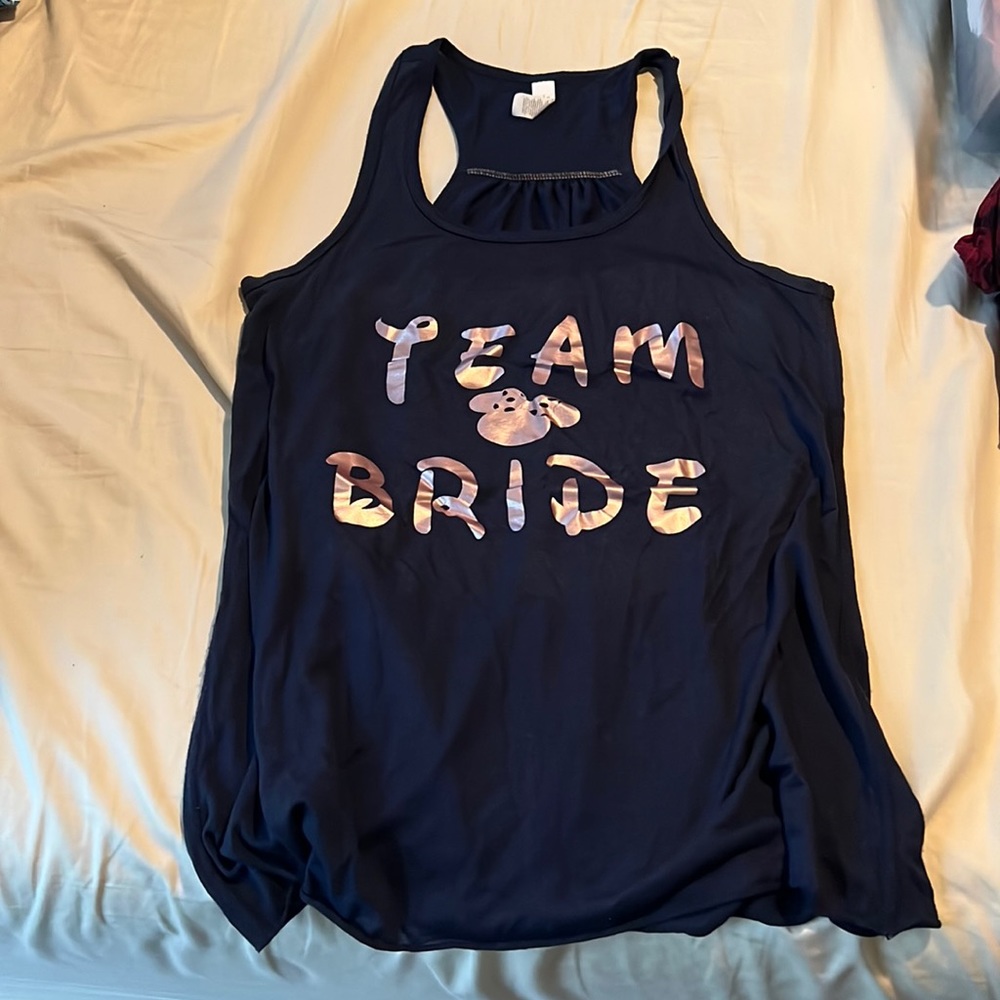 Disney Team Bride tank top